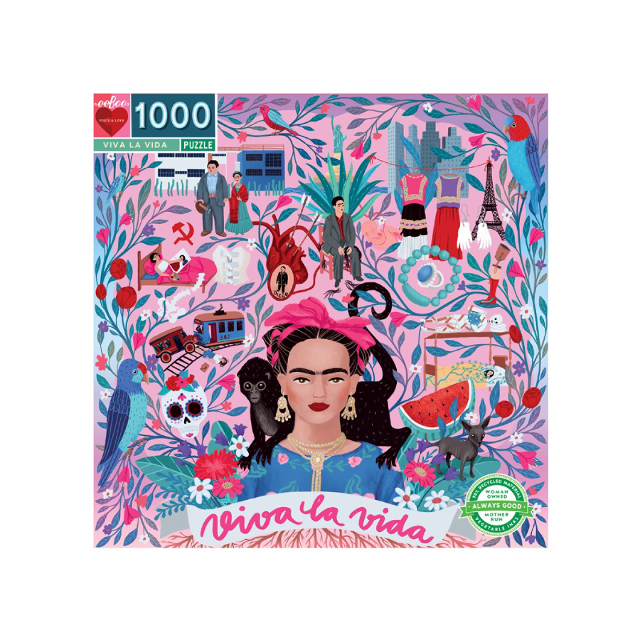 Puzzle 1000 piezas Frida Kahlo Viva la vida