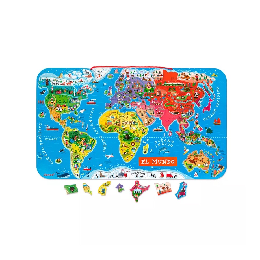 Puzle Magnético Atlas Mundial
